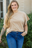Curvy Retro Checkerboard Top