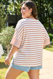 Curvy Striped Pocket Detail Top