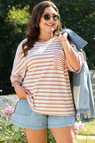 Curvy Striped Pocket Detail Top