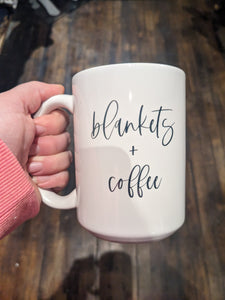 Blankets & Coffee Graphic Mug