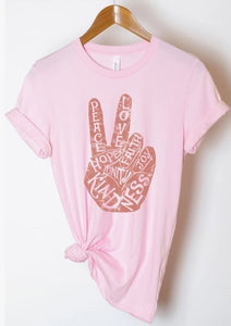 "Peace, Love, Kindness" Graphic Tee