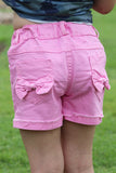 Girl's Pink Denim Shorts