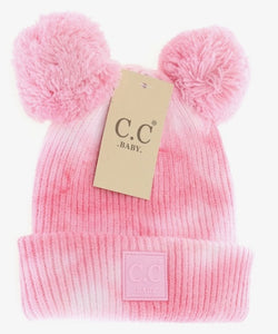 CC Baby Tie Dye Double Pom - Pink