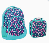 Polka Dot Backpack & Lunchbag Set