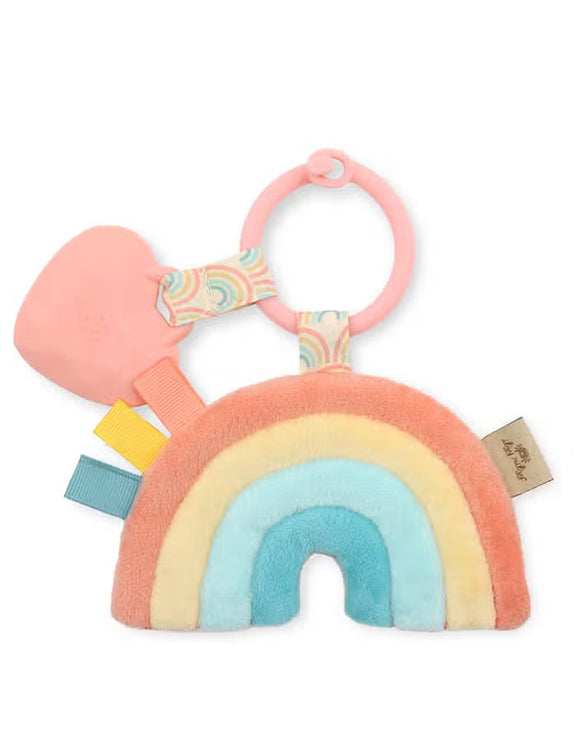 Itzy Pal™ Plush + Teether - Rainbow