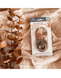 Itzy Soother™ Natural Rubber Paci Set - Chocolate + Caramel