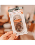 Itzy Soother™ Natural Rubber Paci Set - Chocolate + Caramel