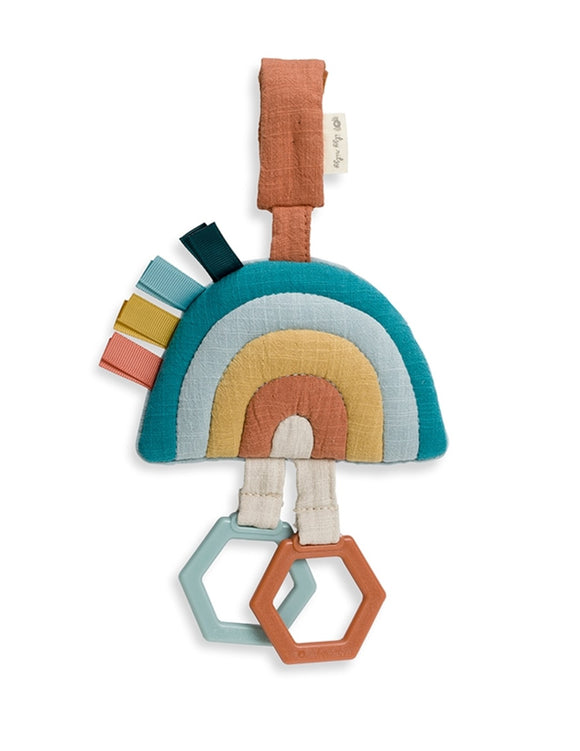 Bitzy Bespoke Ritzy Jingle Attachable Travel Toy - Rainbow