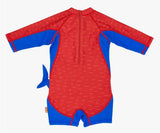 Baby/Toddler One Piece Surf Suit - Red/Blue