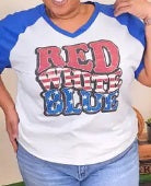 "Red, White & Blue" Graphic Tee