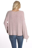 Thermal Drop Shoulder Long Sleeve - Rose