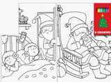 Wipe Clean Christmas Coloring Book - Santa