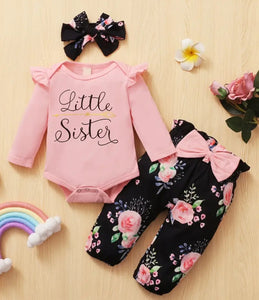 Baby Girl "Little Sister" 2 PC Set