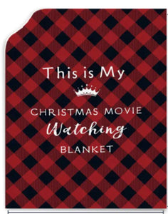 "Christmas Movie Watching Blanket" 5' x 6.5'