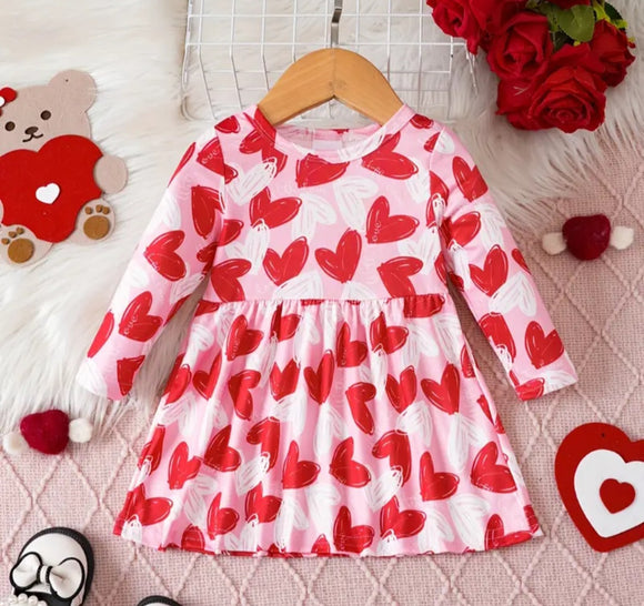 Baby Girl Heart Valentine Dress