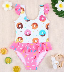 Girl's Donut One Piece Swimsuit