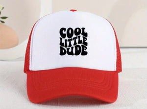 "Cool Little Dude" Baseball Cap - Red