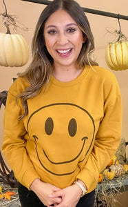 "Smiley" Graphic Sweatshirt