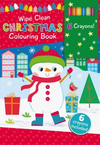 Wipe Clean Christmas Coloring Book - Snowman