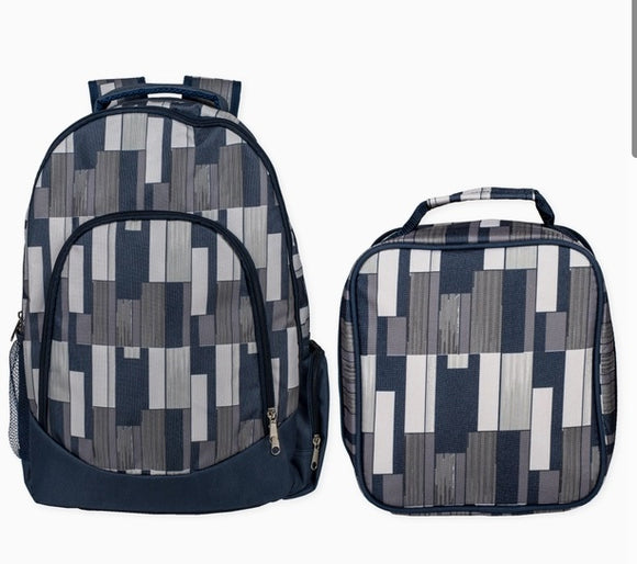 Space Grey Backpack & Lunchbag Set