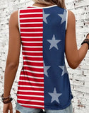 Stars & Stripes Patriotic High Neck Tank