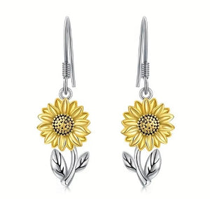 Sunflower Dangle Earrings