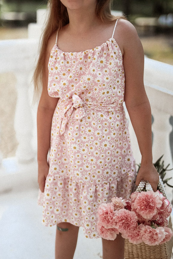 Girl's Pink Daisy Dress