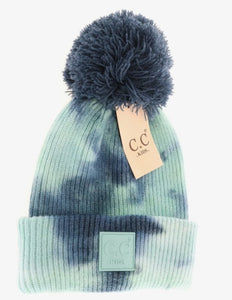 CC Kid's Tie Dye Pom - Deep Teal/Seagreen