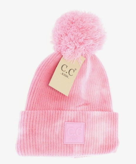 CC Kid's Tie Dye Pom - Light Pink