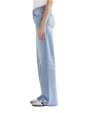 Mica MDP-W3198 High-Rise Wide Leg Jeans - Light Blue