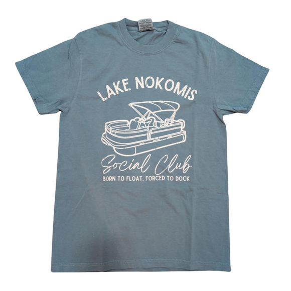Lake Nokomis Social Club - Graphic T-Shirt - Blue