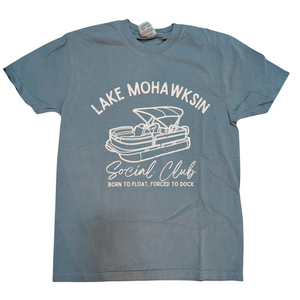 Lake Mohawksin Social Club - Graphic T-Shirt - Blue