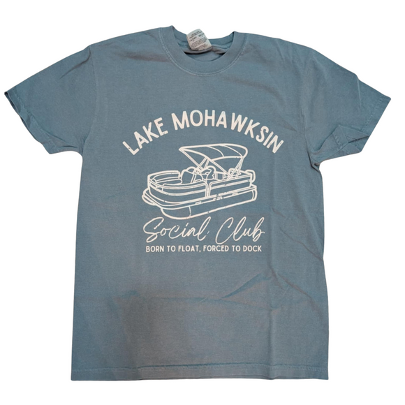 Lake Mohawksin Social Club - Graphic T-Shirt - Blue