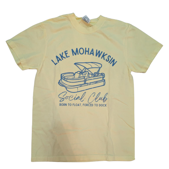 Lake Mohawksin Social Club - Graphic T-Shirt - Yellow