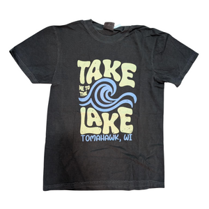 "Take Me to the Lake" Tee - Tomahawk, WI - Pepper
