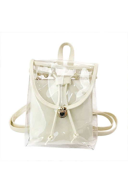 Mini Clear Backpack - White