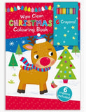 Wipe Clean Christmas Coloring Book - Reindeer