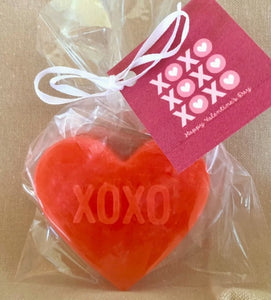 Candy Heart Soap - "XOXO"