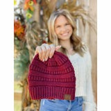 Mixed Soft Yarn Beanie: Lt. Grey Mix