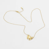 Secret Box Gold Dipped Heart Locket Pendant Necklace