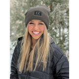 Reflective Solid Unisex C.C Beanie: Dk. Grey