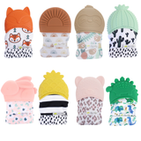 Itzy Mitt™ Silicone Teething Mitts: Bunny