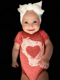 Wisconsin Heart Baby Onesie