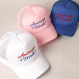 "American Made" Embroidery Mesh Back Trucker Hat