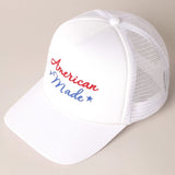 "American Made" Embroidery Mesh Back Trucker Hat