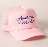 "American Made" Embroidery Mesh Back Trucker Hat
