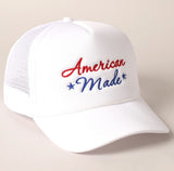 "American Made" Embroidery Mesh Back Trucker Hat