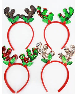 Reindeer Antler Headband - Sequin