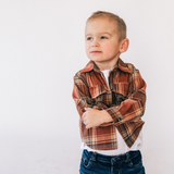 YOUTH Lightweight Rust Flannel
