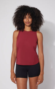 Women's Laser Cut Active Tank Top - Red